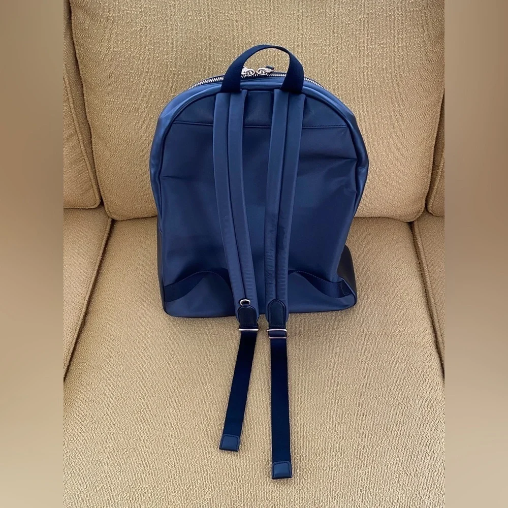 Coach Signature Black & Brown Charlie Medium Backpack EUC - Picture 7 of 11